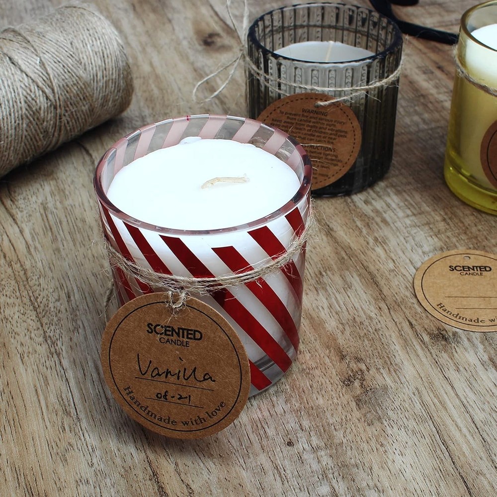 Candle Maker's Essentials: 60 Cotton Wicks with Complete Candle Crafting Tools