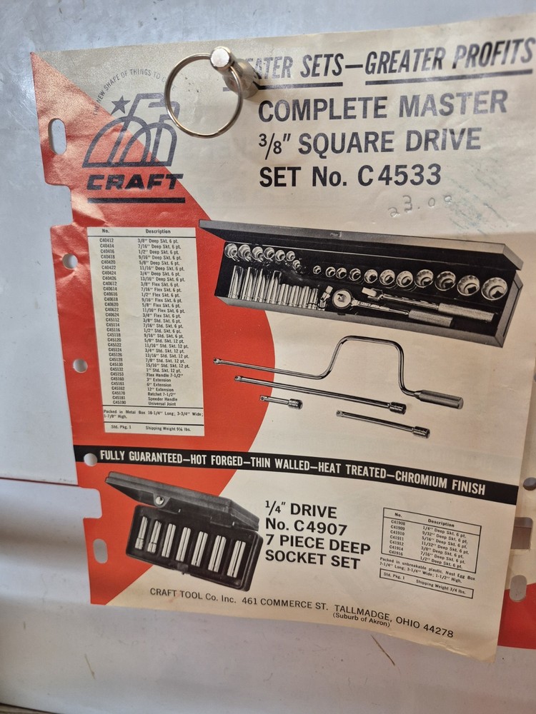 Craft Tool Company Catalog Inserts