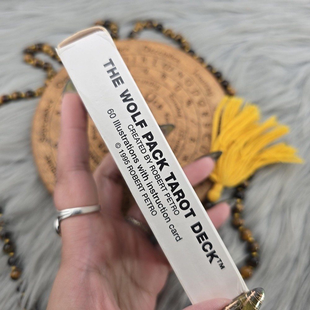 Wolf Pack Tarot Deck by Robert Petro 60 Card Oracle Deck No Guidebook - USED