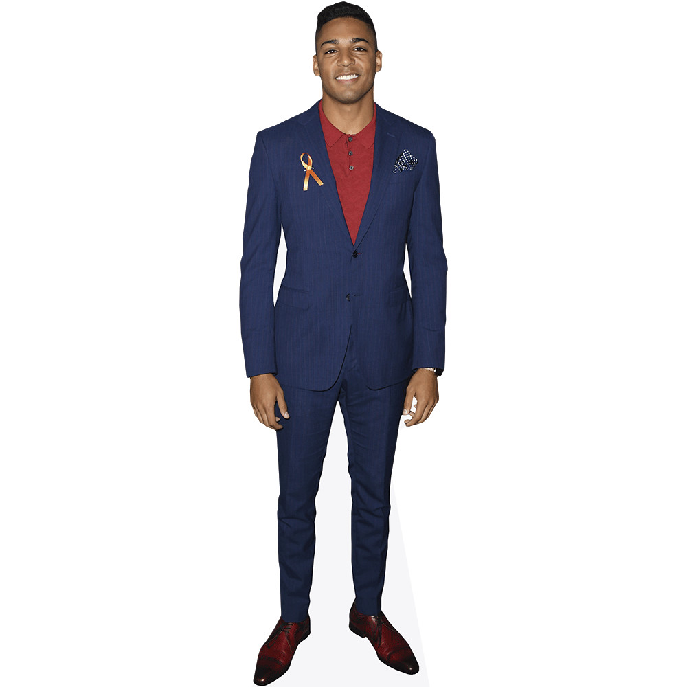 Michael Evans Behling (Blue Suit) Mini Size Cutout