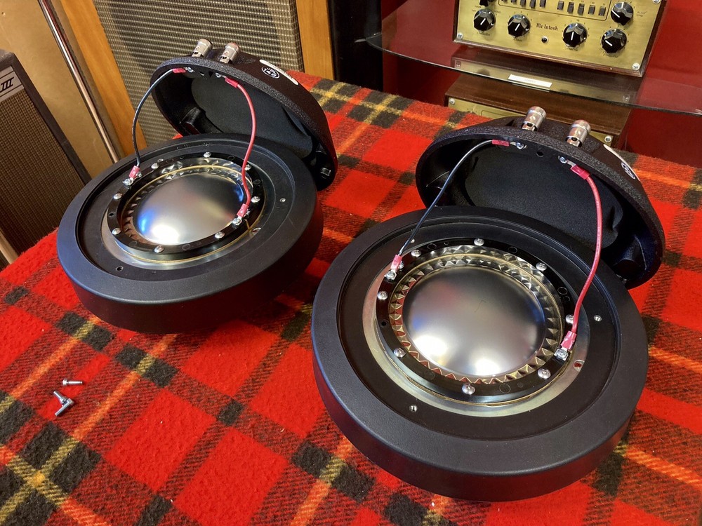 JBL 2490H Large Format MF Compression Drivers with Orig. Diaphragms MATCHED PAIR