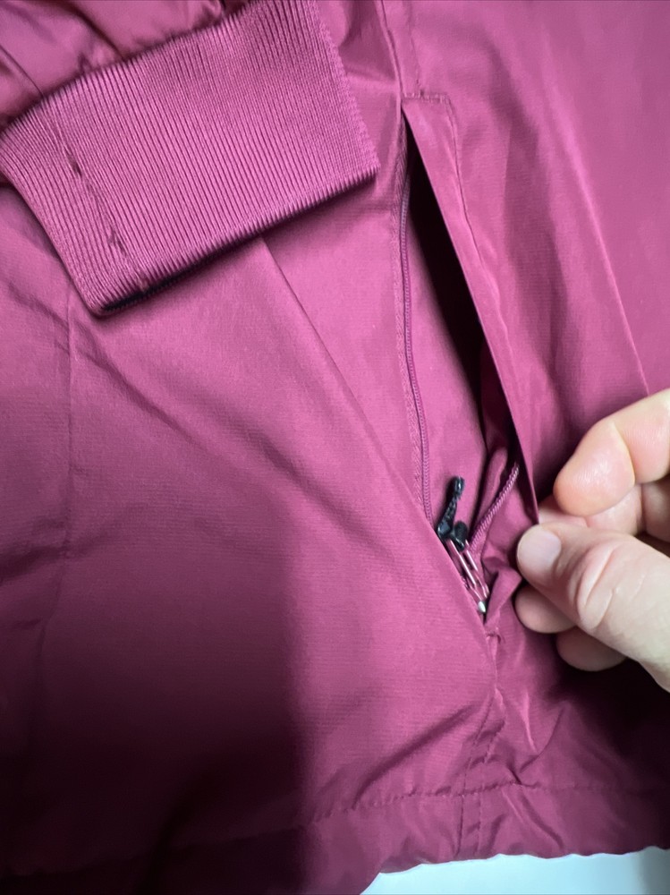 Greg Norman Golf Pullover lined Jacket Men’s XLT red zippered pockets EUC
