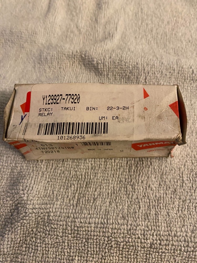 Yanmar Relay Part # 129927-77920