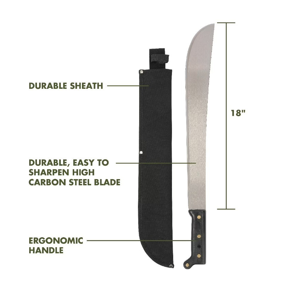 18" Machete with Sheath
