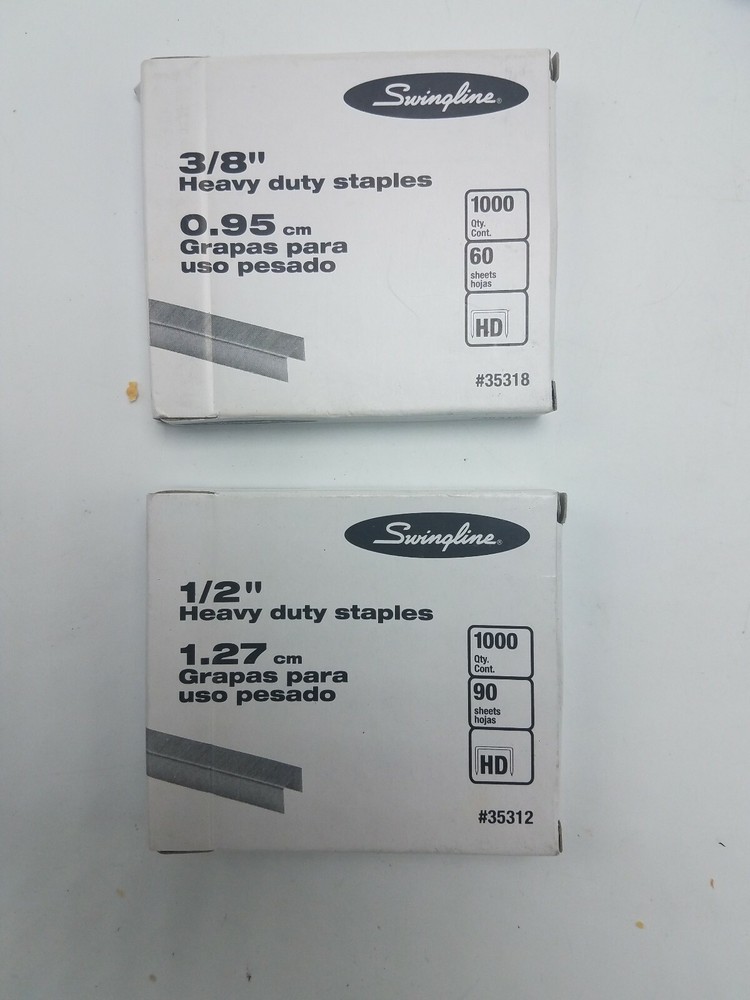 Swingline Staples Mixed Lot - 8 Boxes - 2 New Full - Rest Mostly Full