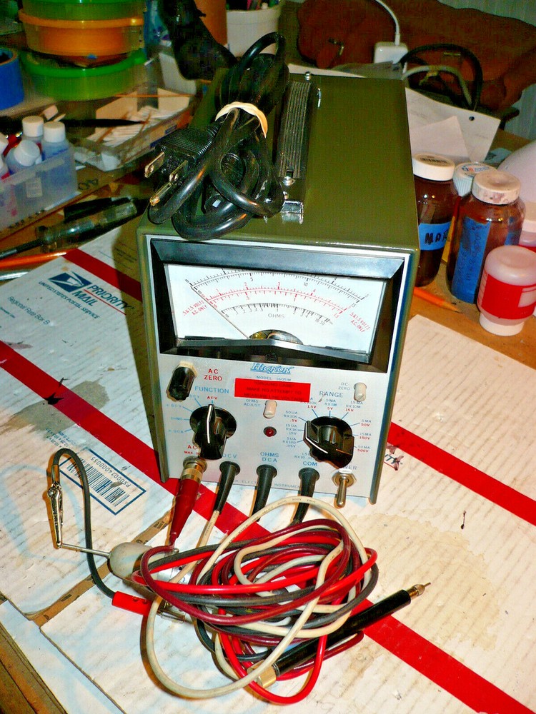 Hickok 1605M Solid State VTVM, with HP RF Probe