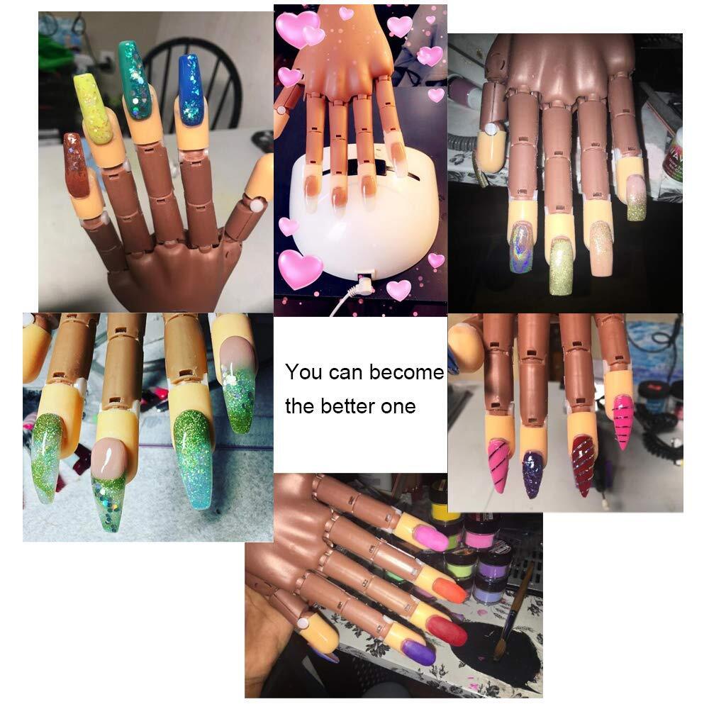 Flexible Nail Training Practice Hand Nail Manicure DIY Practice Tool