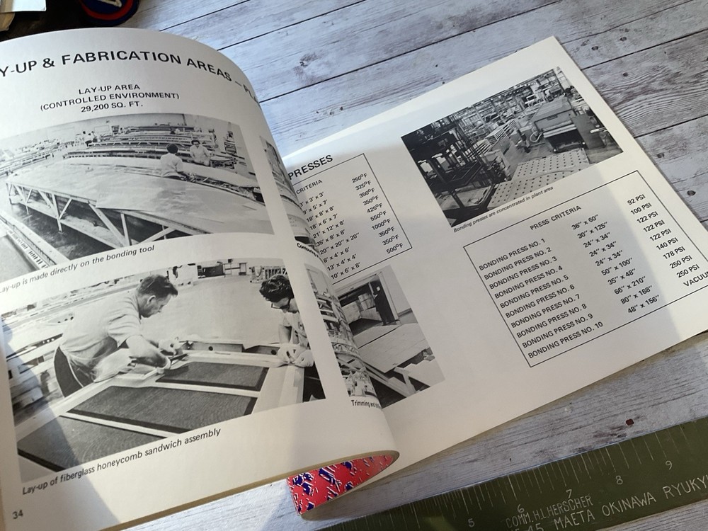 ORIGINAL 1971 REPUBLIC AVIATION BONDED STRUCTURE TECHNOLOGY CAPABILITIES REPORT