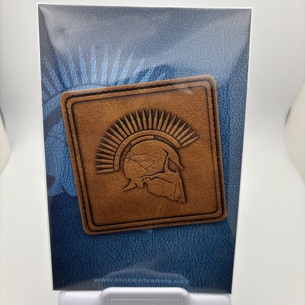 Limited Edition Leather Spartan Square Morale Patch