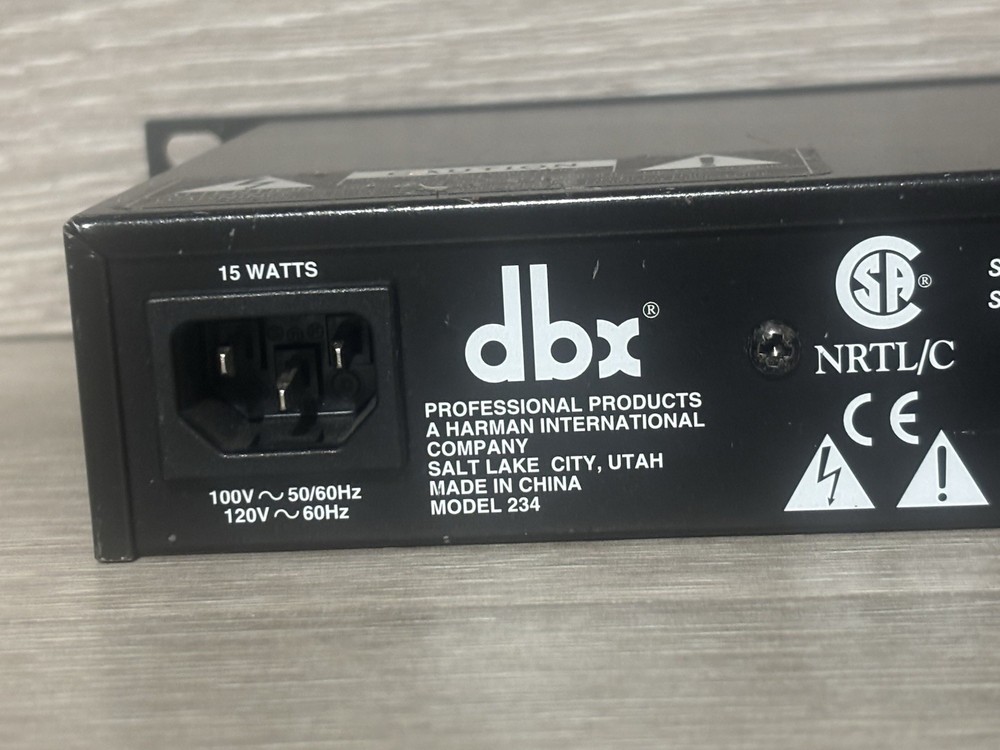 DBX Professional Prodcuts 234 2/3/4-Way Crossover - TESTED & WORKING
