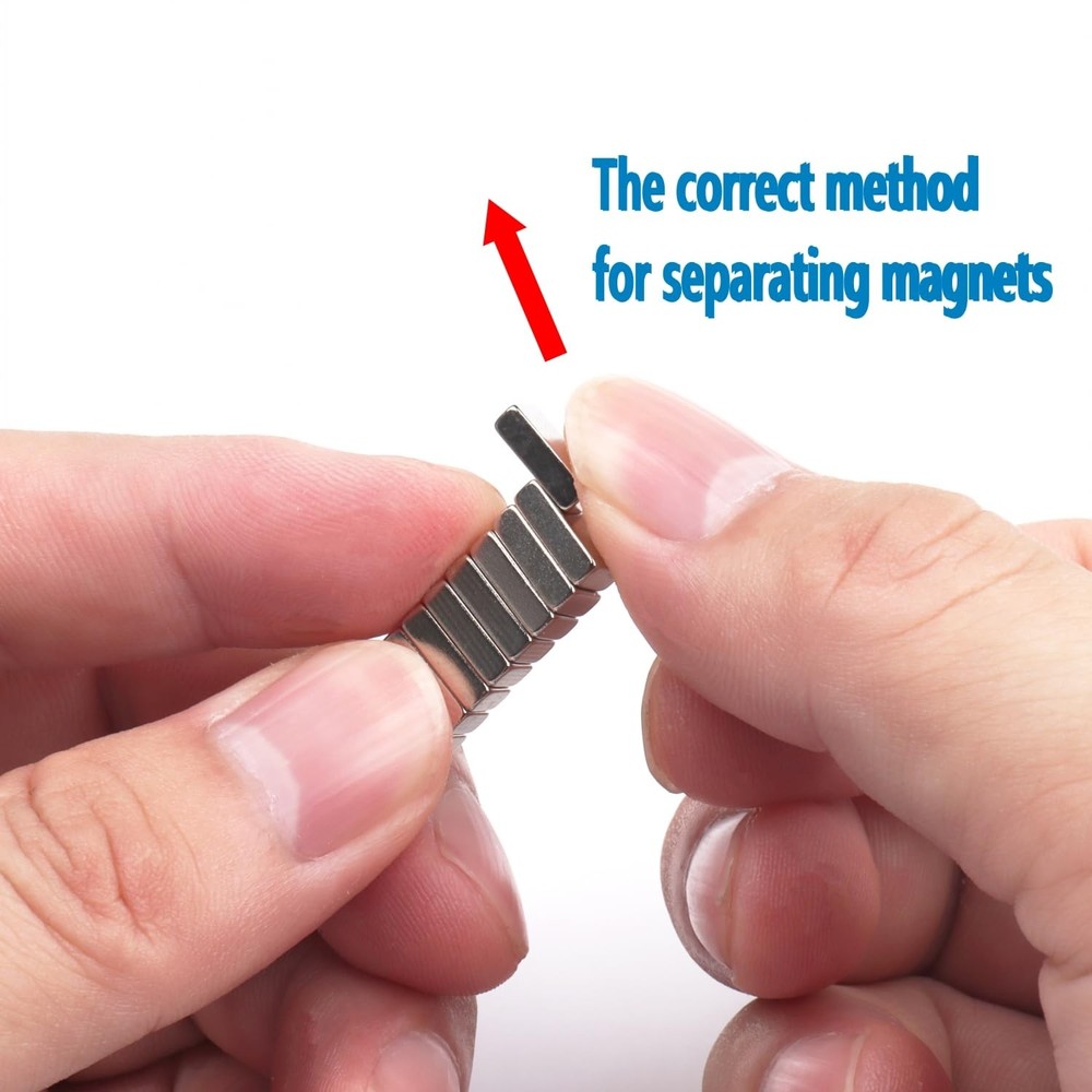 60-Pack Rectangular Magnets - Bar, Square, Mini, Tiny, Small for Crafts