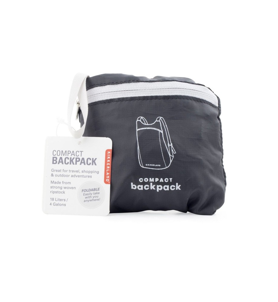 Kikkerland BB05-BK Compact Backpack, Black