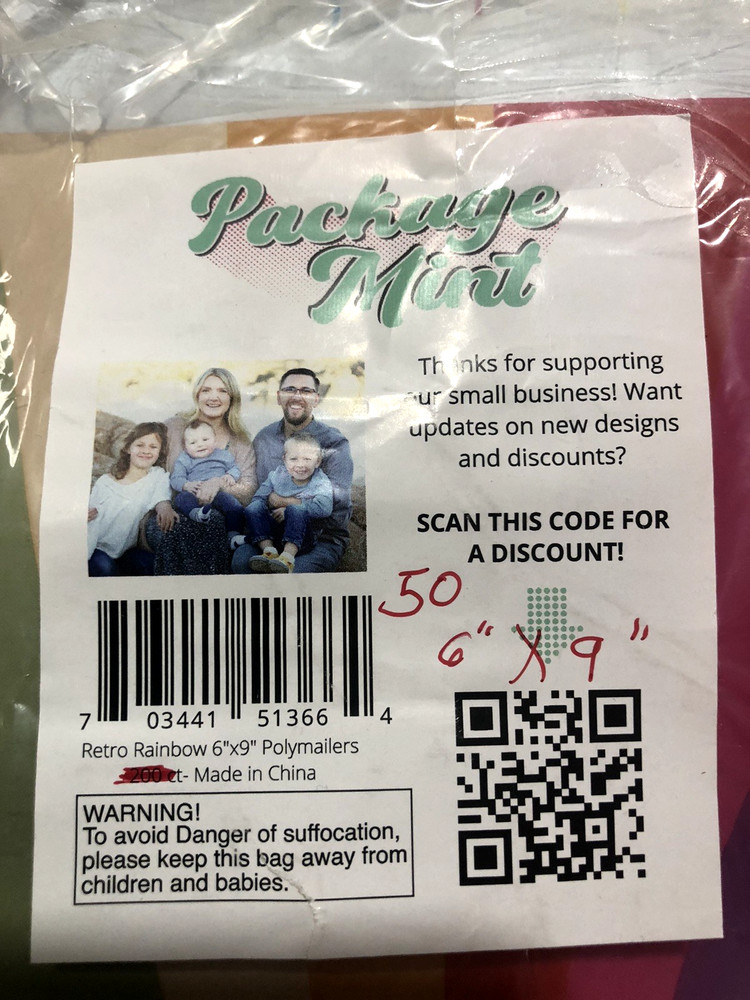 Poly Mailers 6x9” Pink Lighting 100
