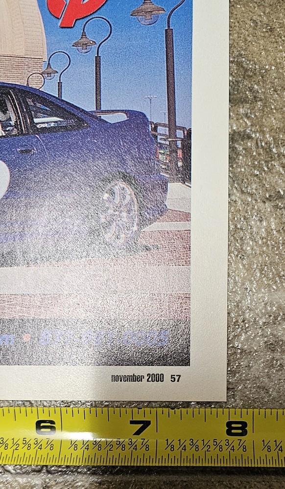 2000 Dinan BMW Z3 Print Ad Magazine Advertisement