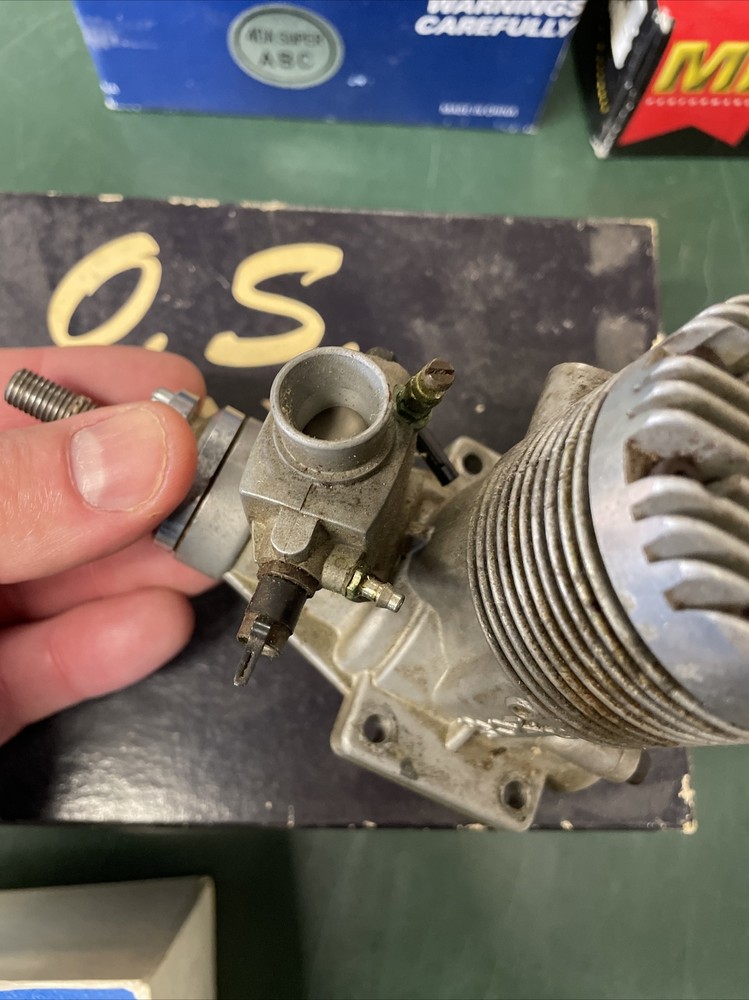 OS MAX 90 90F SR 2-CYCLE R/C MODEL AIRPLANE ENGINE Untested
