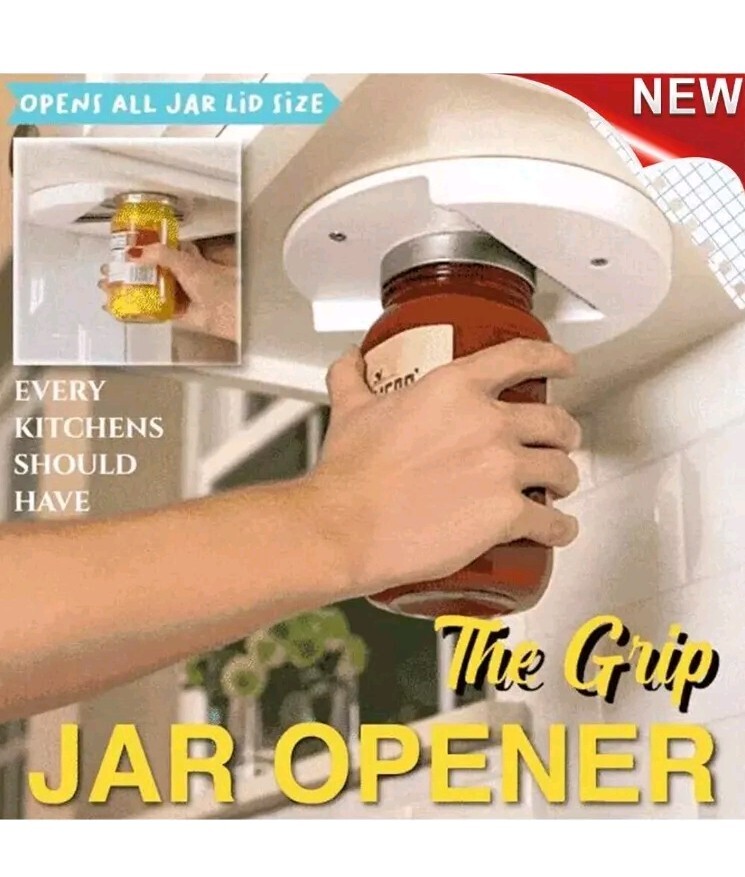 EZ Jar Single Hand Under Counter Jar Opener
