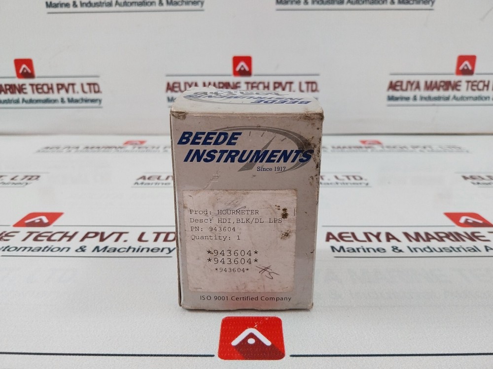 BEEDE INSTRUMENTS 943604 Hour Meter 8-32V DC