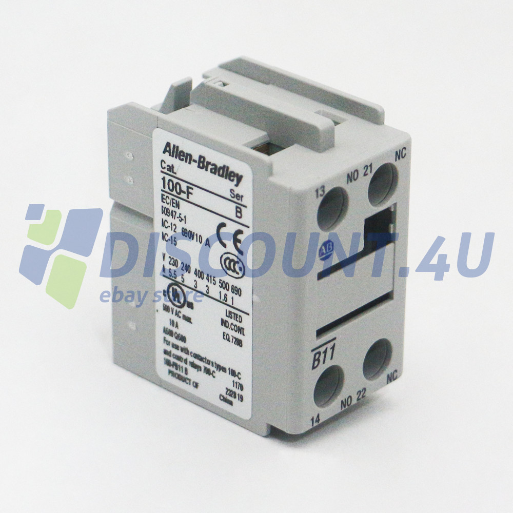 Brand New Allen-Bradley 100-FB11 Auxiliary Contact Block Front Mounting AB