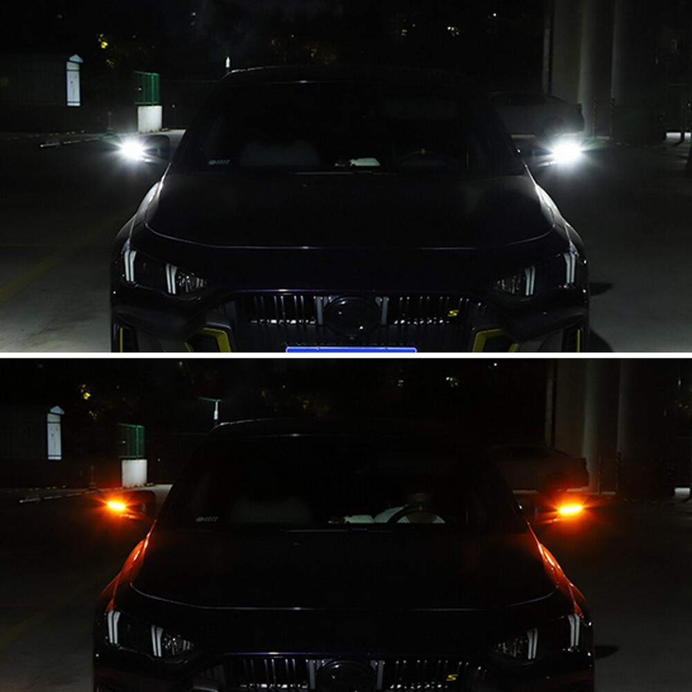 2Pcs 18cm LED Car Side Mirror Lamp Strip Turn Signal Indicator w/ Dynamic Light