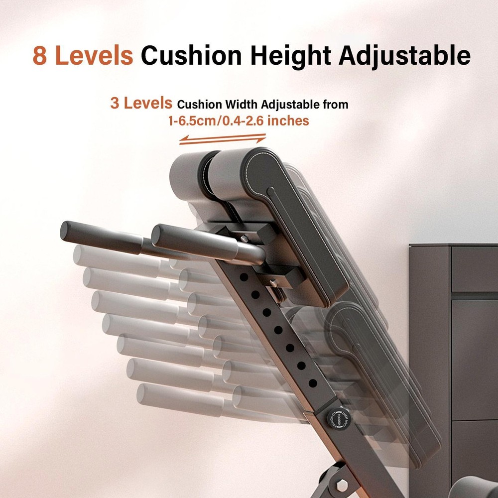 ‌Folding Roman Chair ‌Adjust Angle Core Back Workout Machine‌ Exercise Equipment