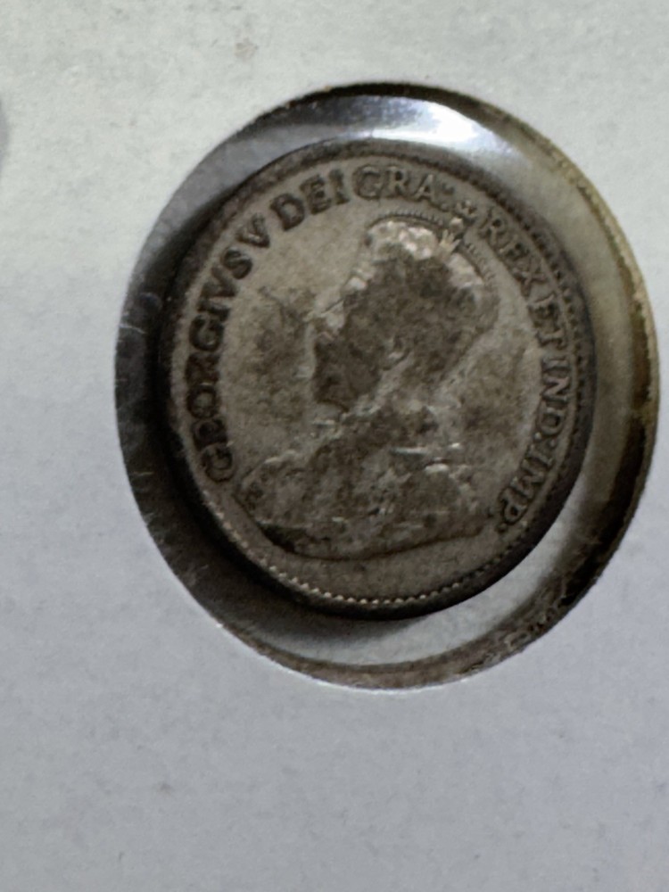 1920 Canada 5 Cents Silver Coin