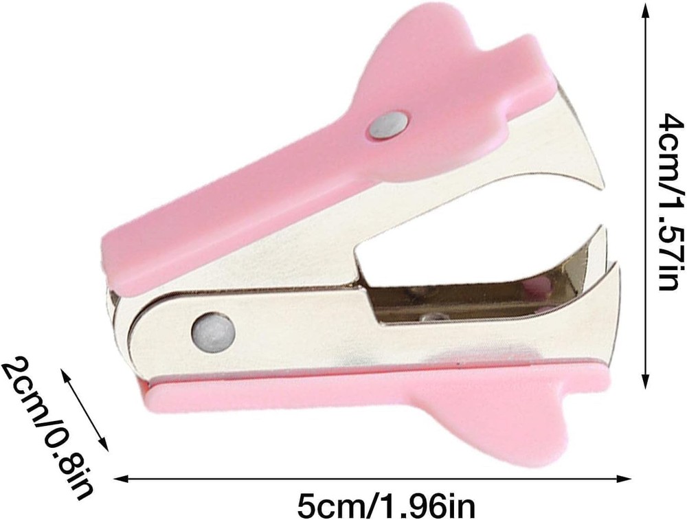 Pink Staple Removers Modern Plastic Pullers Non-Slip Handle Easy-Grip 2 PCS