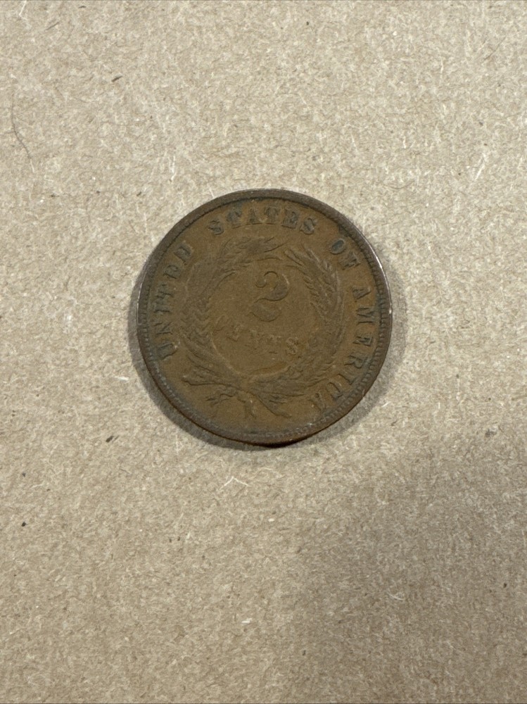 1865 2 Cent Piece TC