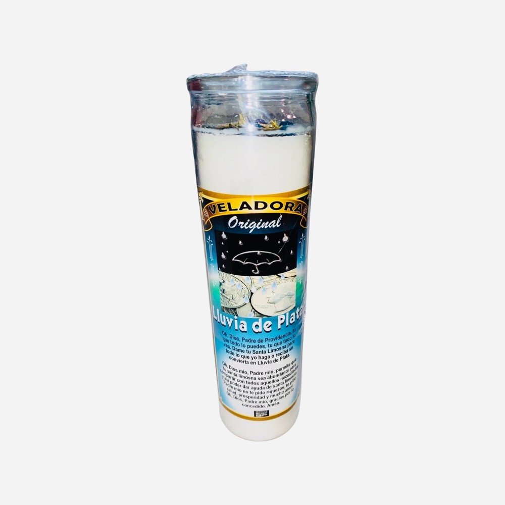 2X Set LLUVIA DE PLATA Veladora