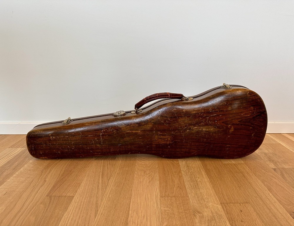 Shaped wooden violin case "Jaeger" style