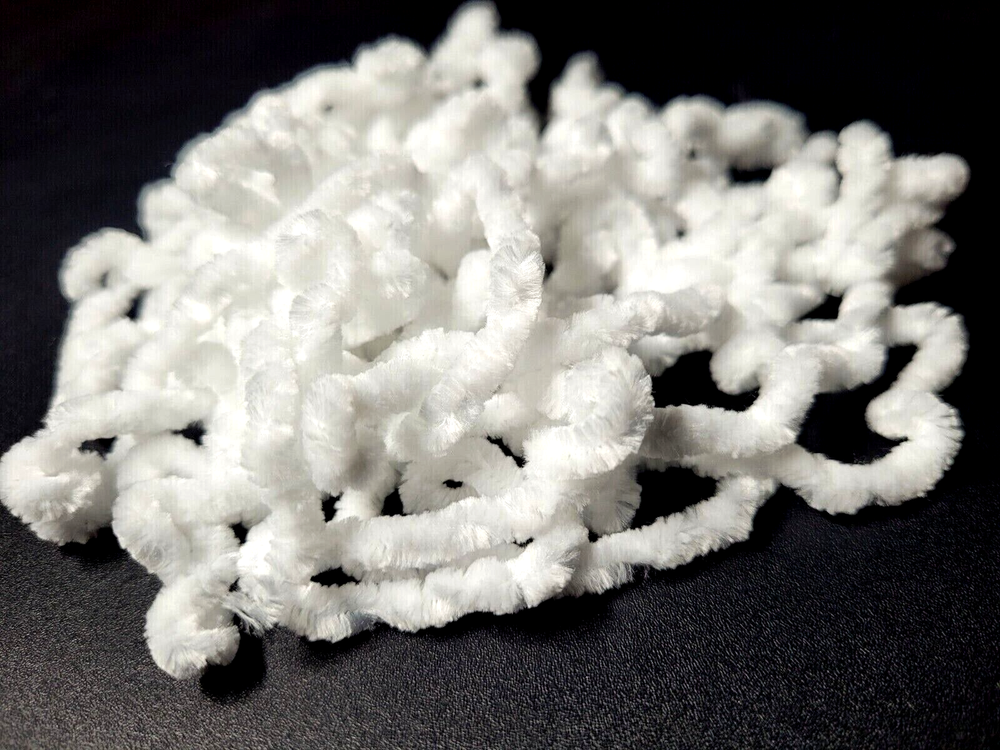 CHENILLE - SNOW WHITE - Fine - Small & Medium - Fly & Jig Tying Material - NEW!
