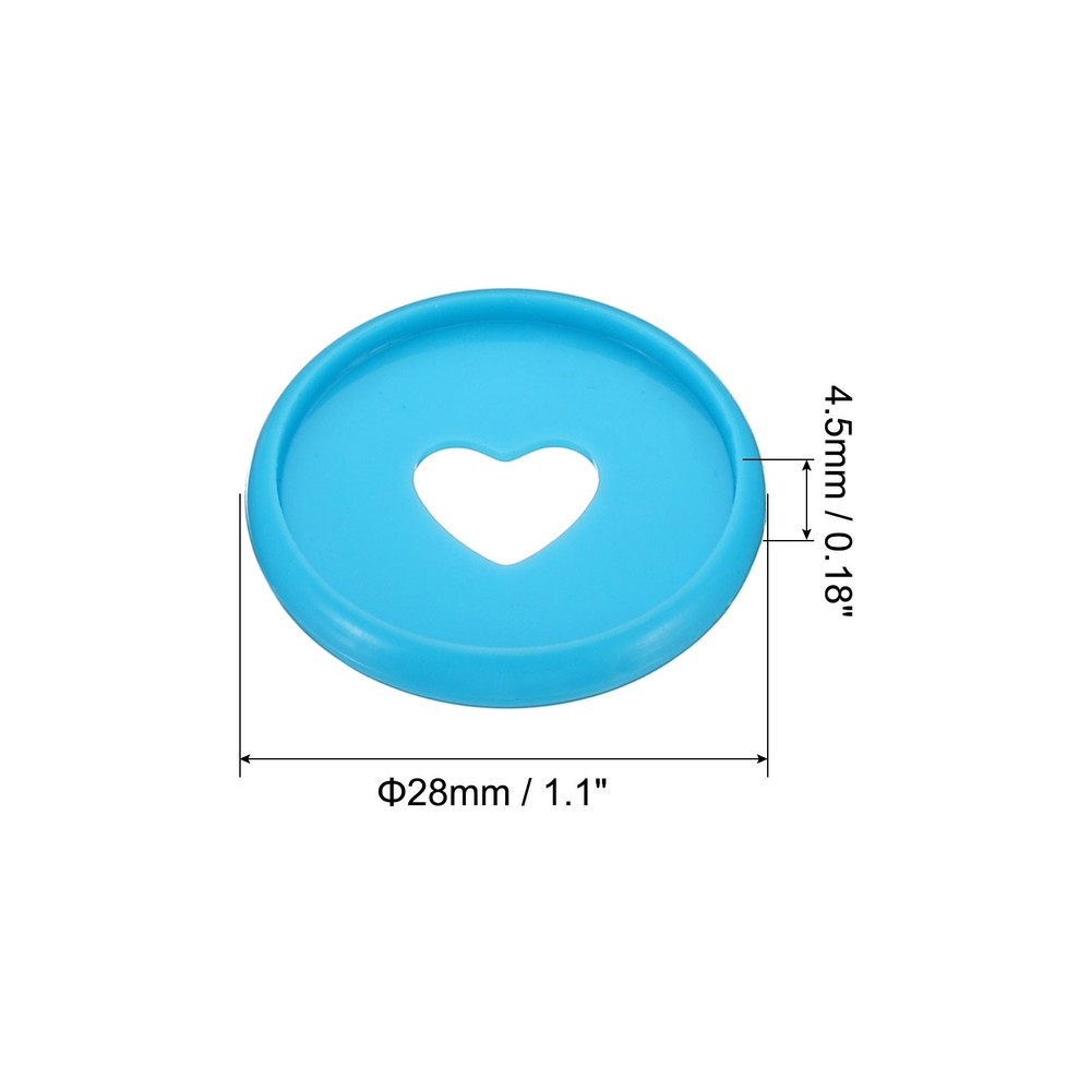 28mm Book Binding Discs 22pcs Discbound Expansion Discs Heart, Blue