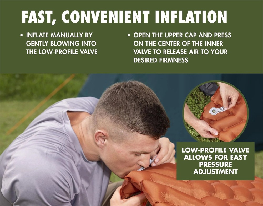 Large Rectangular Sleeping Air Pad Outdoor comfortable sleeping pad