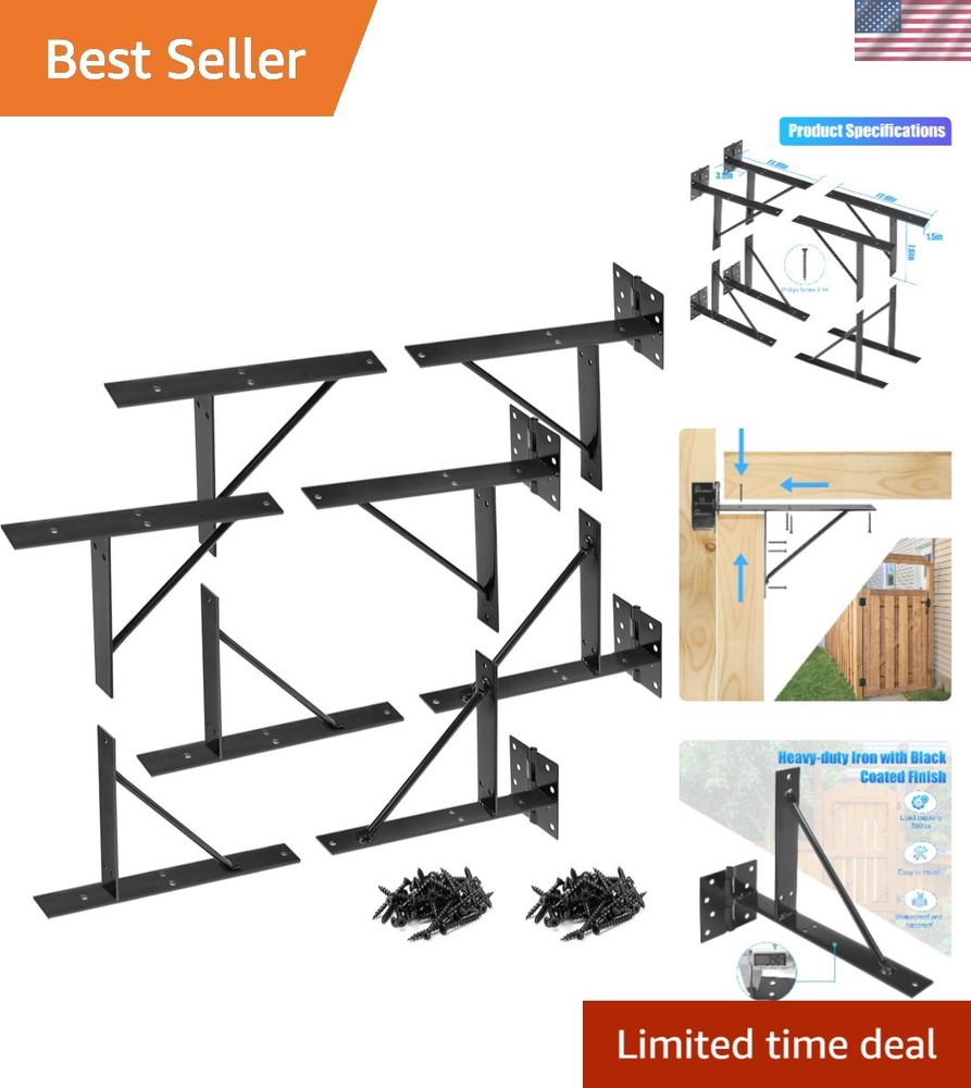 Effortless Installation No Sag Gate Kit - Heavy Duty Adjustable Hardware, 2 Sets