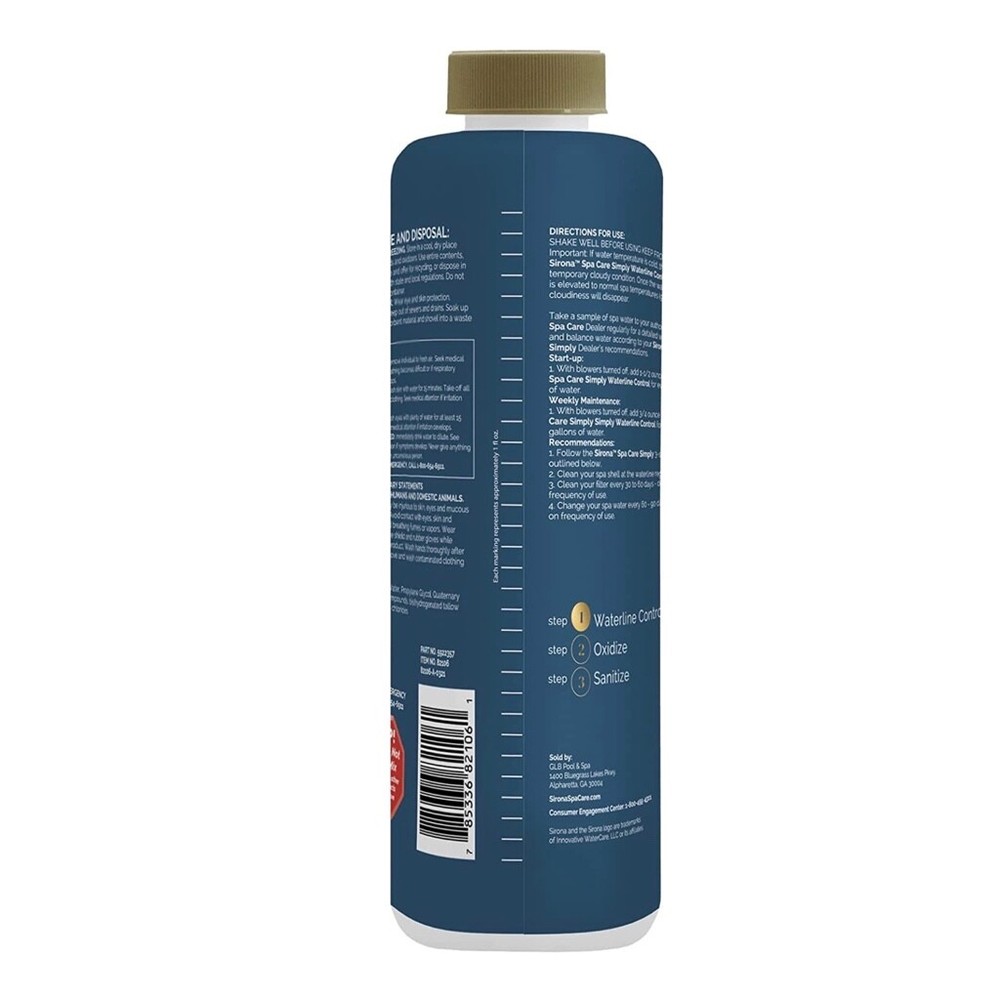 Sirona Spa Care - Waterline Control (32 oz) (4 Pack)