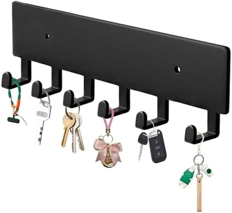Wall Mount Key Holder with 6 Hooks