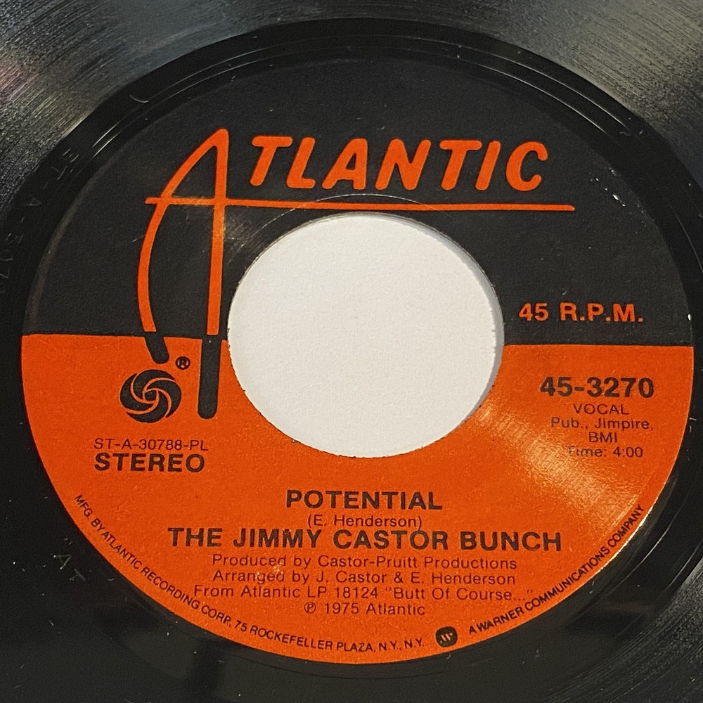 Jimmy Castor Bunch: Potential / Daniel 45 - Atlantic - Funk