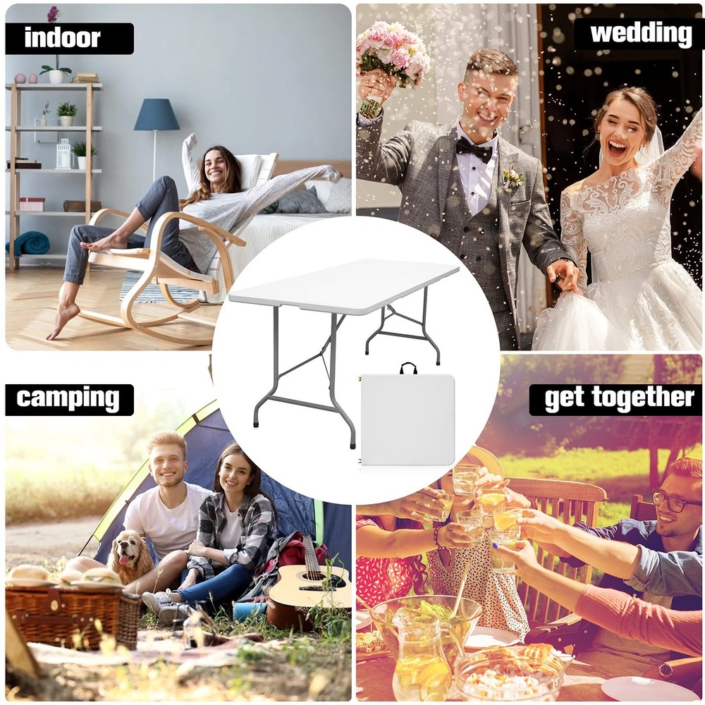 6FT Folding Table 1 Pack 6FT Folding Bench Seat 1 Pack