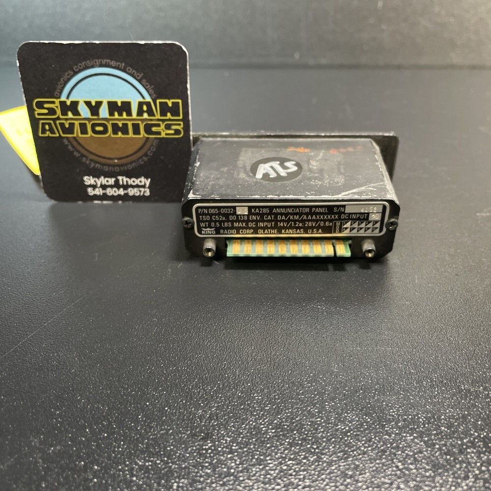 King KA 285 Annunciator Panel