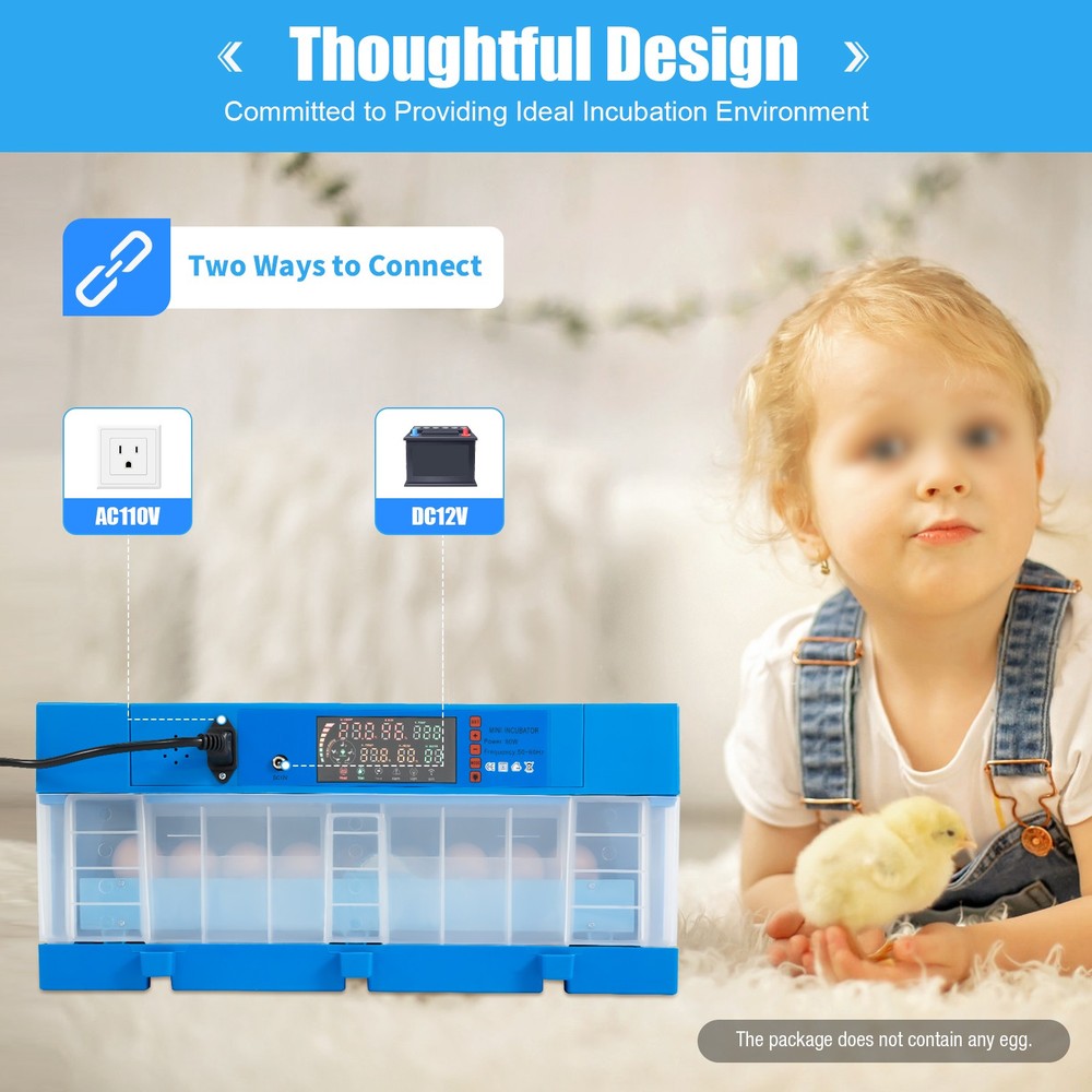 Egg Incubator Automatic Chicken Quail Chick Hatcher Incubators for Hatching Eggs