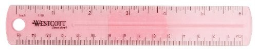 Plastic Ruler, 6-Inch, 00412