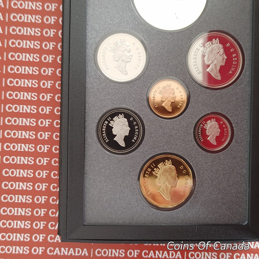 1992 Canada Proof Set w/ Special Edition Stagecoach Silver Dollar #coinsofcanada
