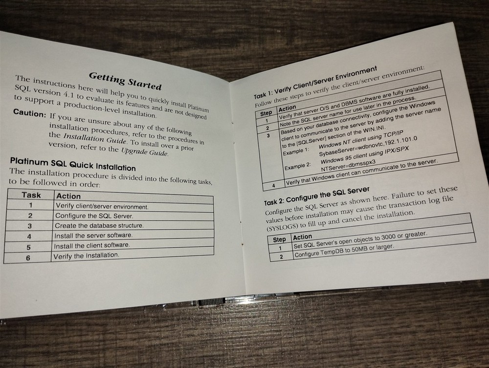 Platinum SQL Financial Software Version 4.1 PC CD-ROM for Windows NT UNIX 1997