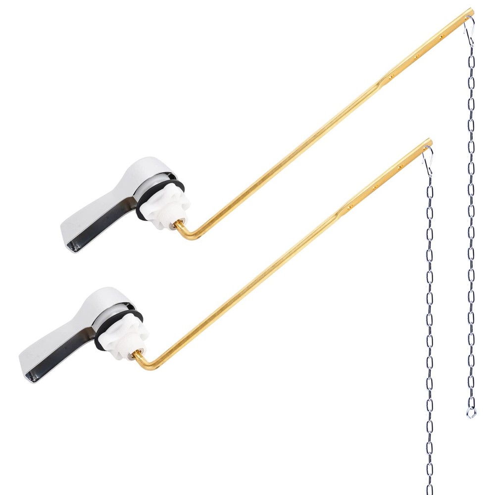 2 Pack Universal Front Mount Toilet Handle Tank Flush Lever Replacement Handle