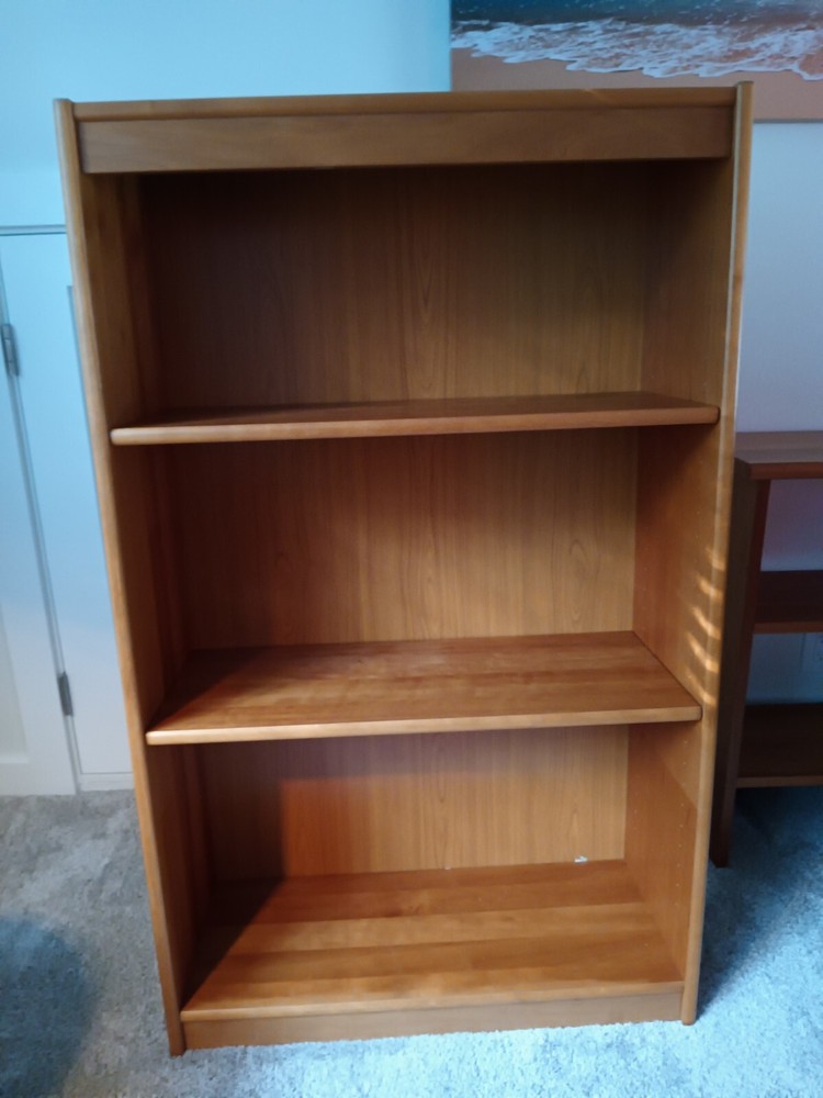 Danish Modern Tall Teak Bookcase