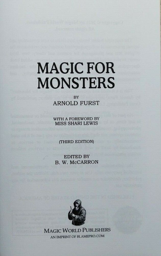 Magic for Monsters by Arnold Furst