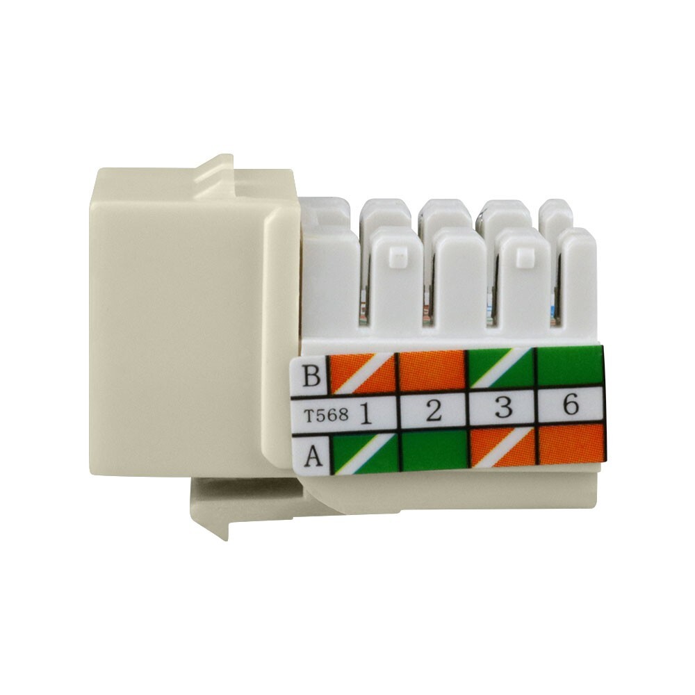Construct Pro Cat6 (RJ-45) Keystone Jack (Almond)