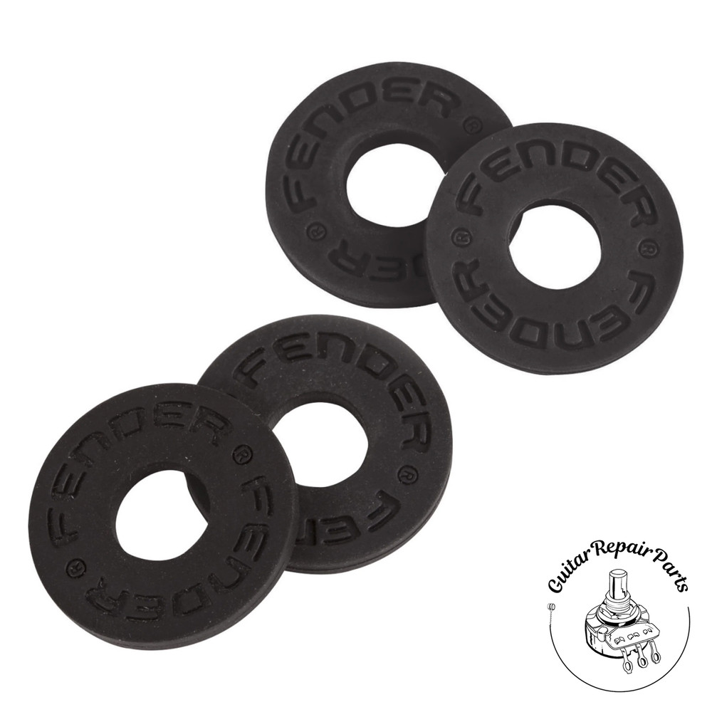 Fender Strap Blocks Rubber Strap Locks (4 Pcs) 0990819006 - Black