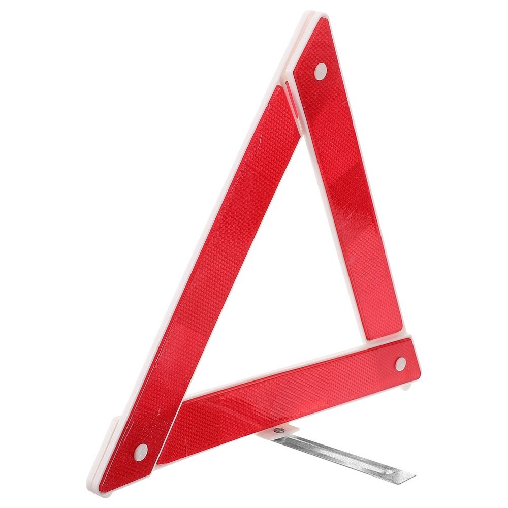 Reflective Triangle Warning Sign Triangles Emergency Roadside Car Safety