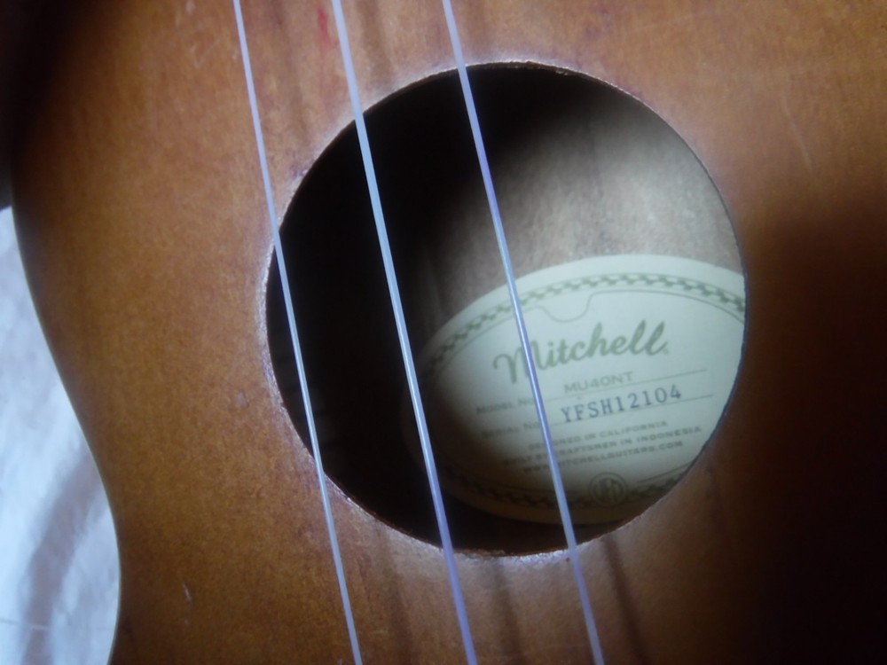 Mitchell Ukulele Model MU40NT Pre Owned String Broken Please see The Photos