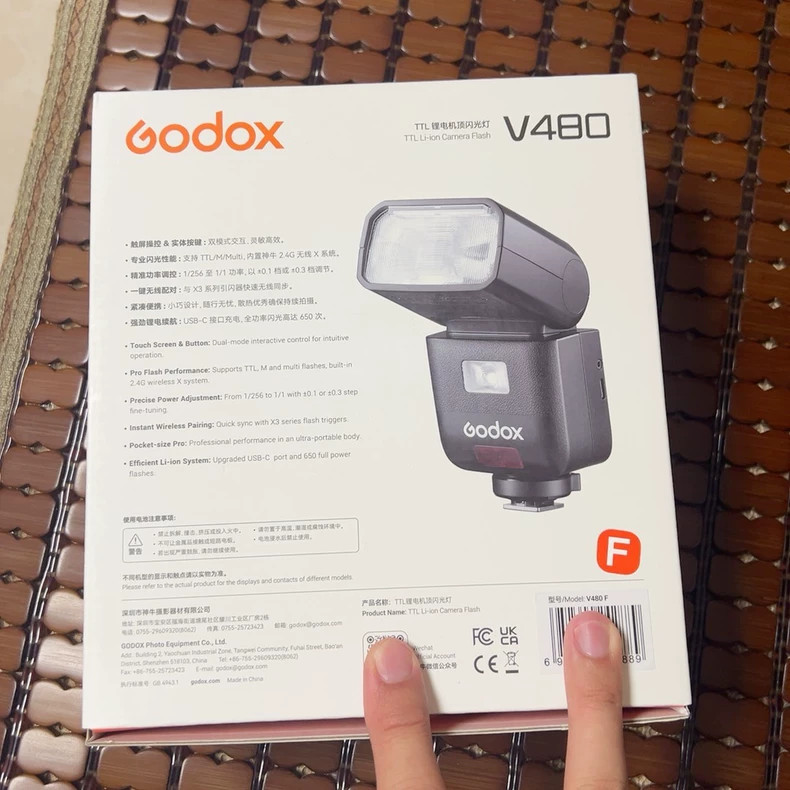 for Sony Godox V480S V480-S TTL HSS Camera Flash Light Speedlite with Diffuser